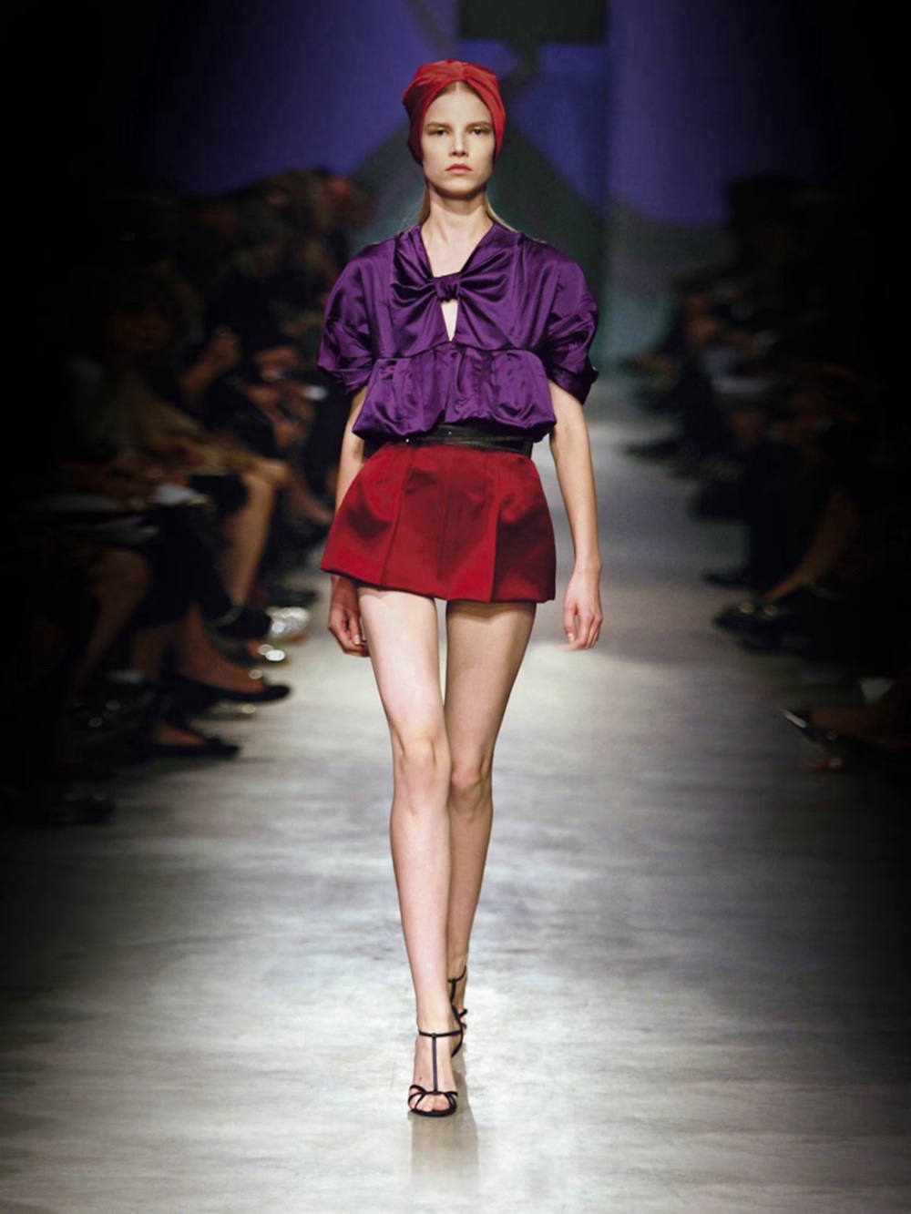Prada Spring 2007 Satin Mini Skirt